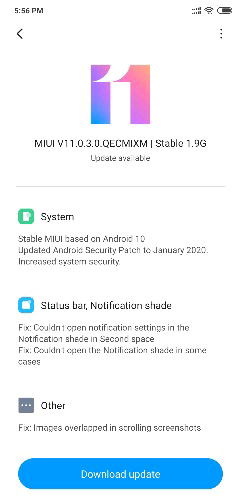 A new Android 10 update for Mi 8 Pro starts arriving ﻿