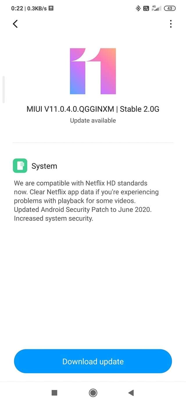 MIUI 11.0.4.0 QGGINXM