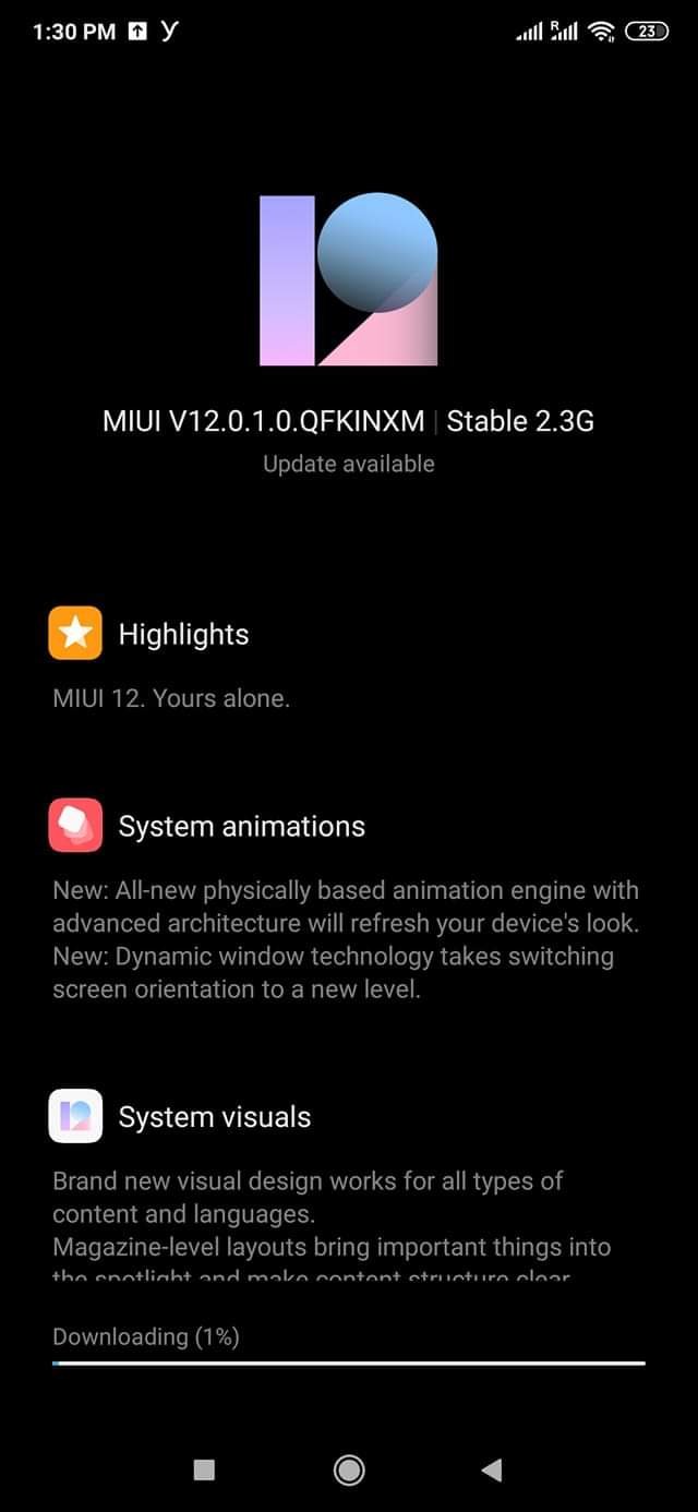 Redmi k20 pro stable MIUI 12