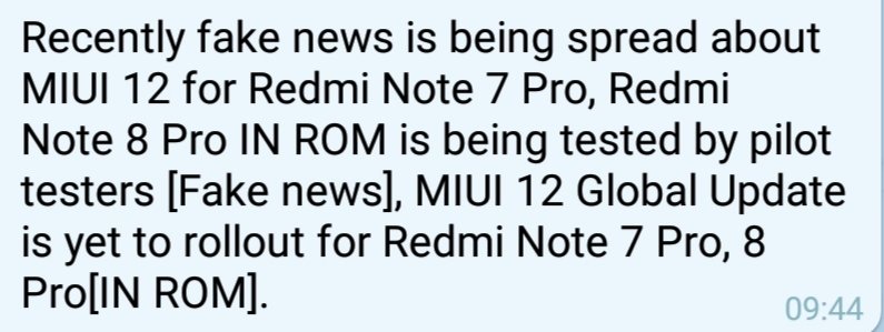 Redmi Note 7 Pro is testing MIUI 12 update based on Android 10 in India 