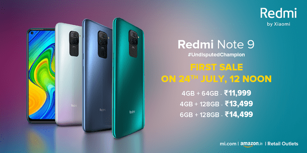 Xiaomi Redmi Note 9 arrives India with Mediatek Helio G85 with 6GB RAM, starting at INR 11,999 ($160) Redmi Note 9 price in India