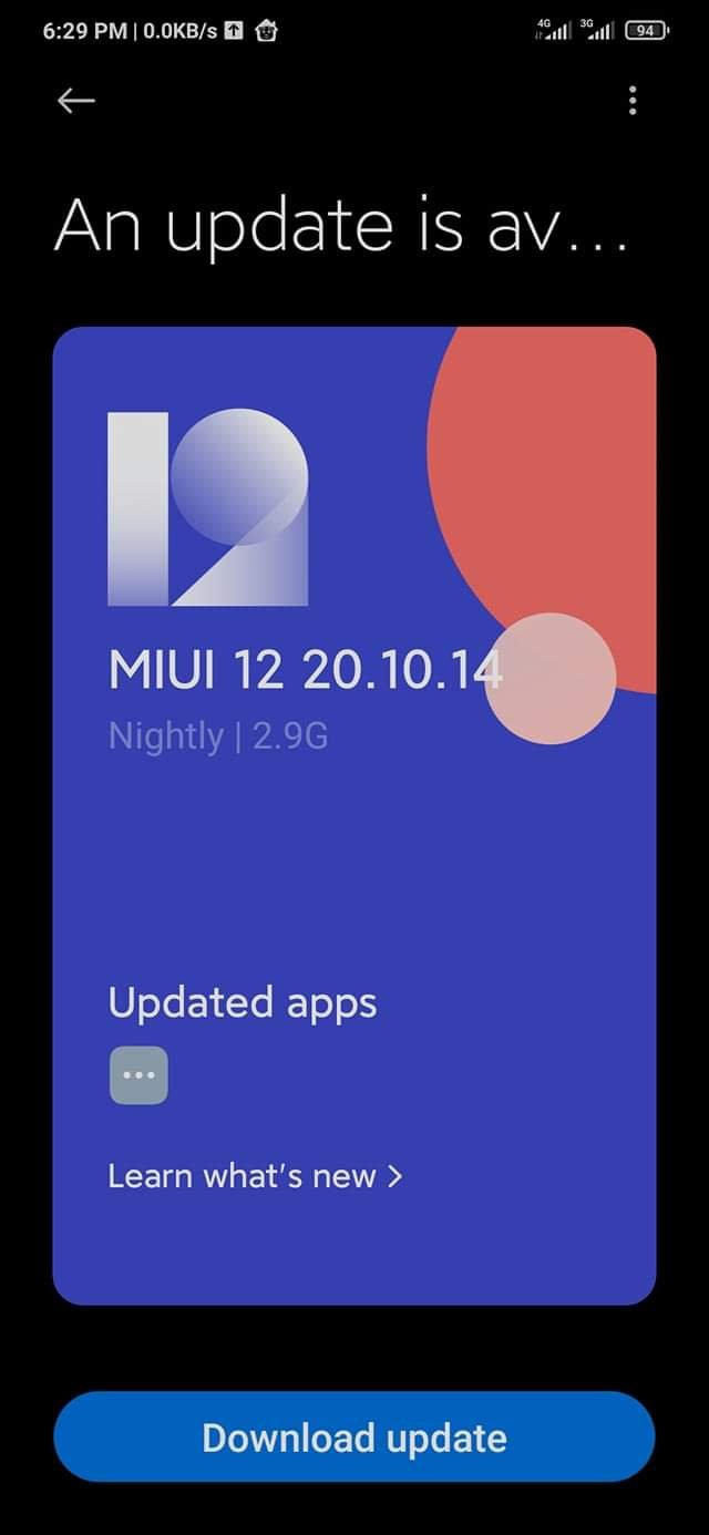 MIUI 12 closed beta ROM