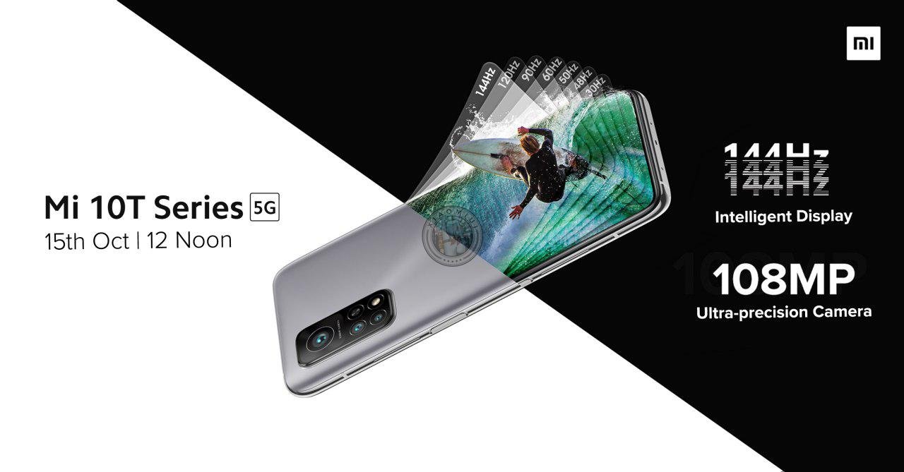 Xiaomi Mi 10T series will arrive in India on October 15 Mi 10t series