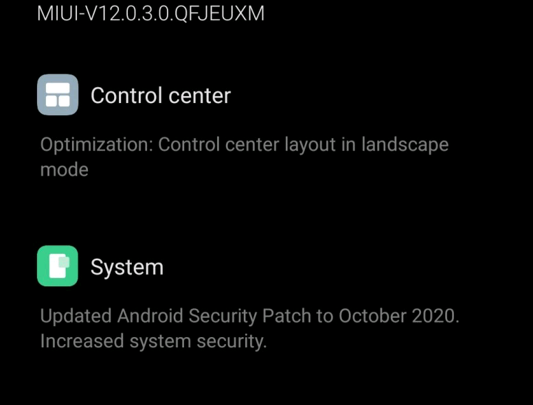 New Redmi Note 8 Pro update