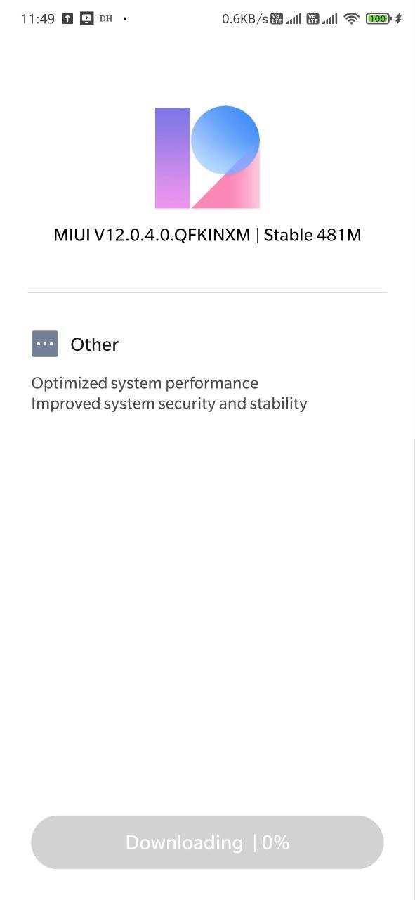 New Redmi K20 Pro update