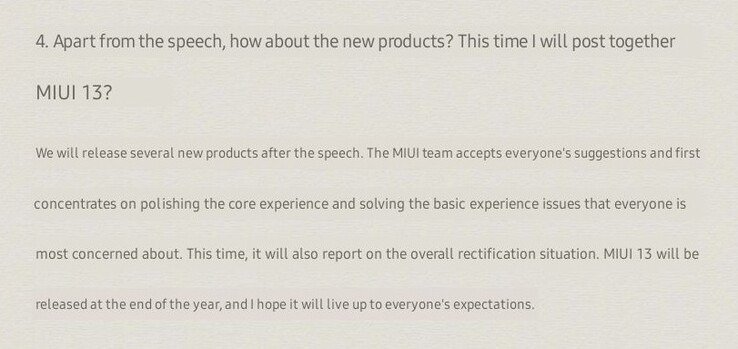 Xiaomi MIUI 13 launch time frame