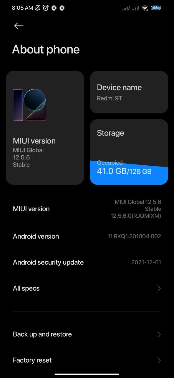 Global Redmi 9T receives a new update as stable MIUI 13 rollout draws near Global Redmi 9T