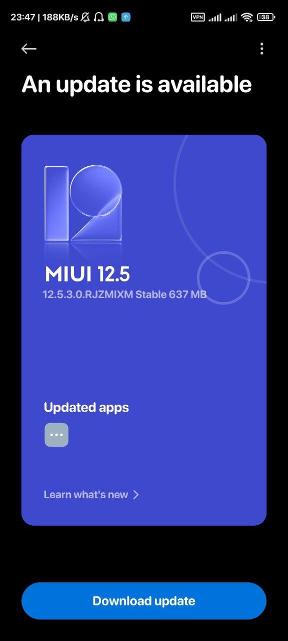 Global Redmi Note 9 Pro MIUI 12.5 Enhanced update