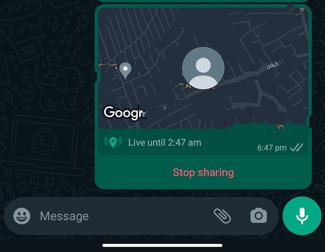 How to track someone's location on Google maps using WhatsApp in 2024 Live-location message