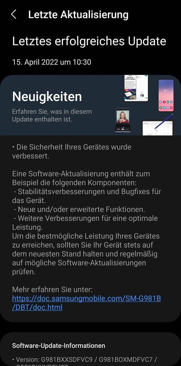 Galaxy S20 gets April 2022 security patch starting in Germany Galaxy S20 April 2022 security patch