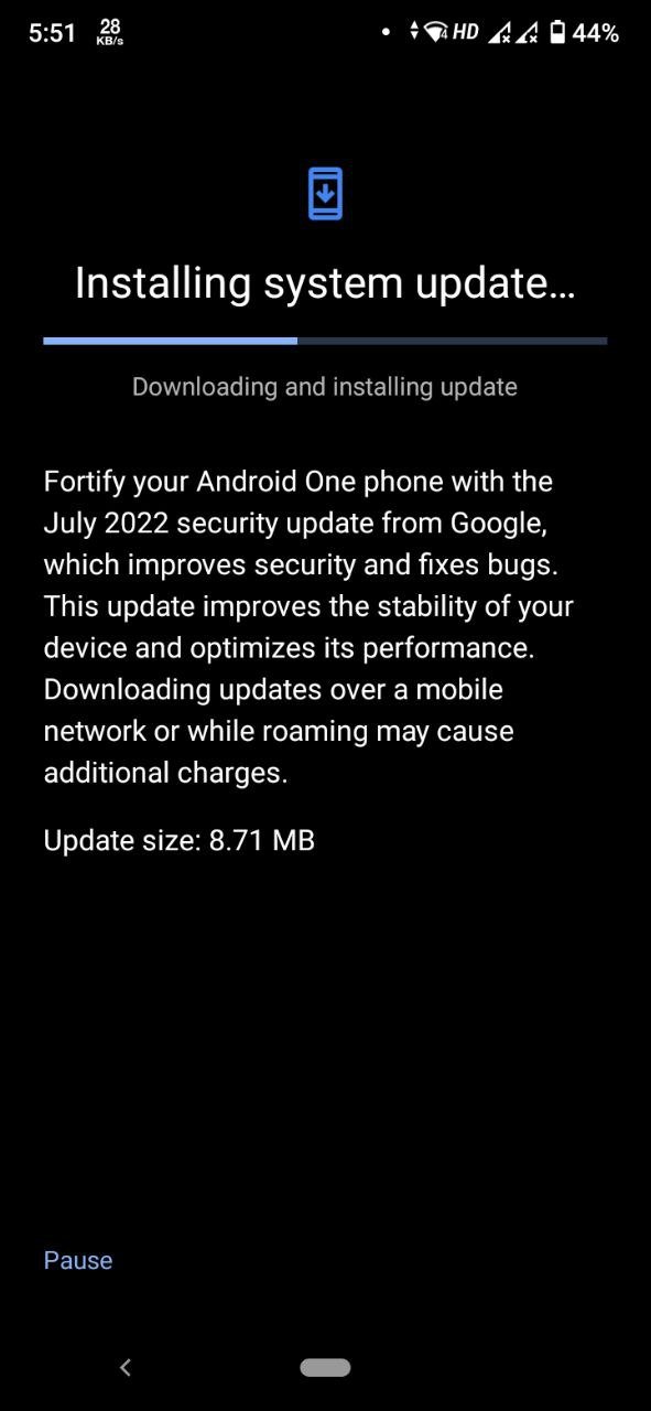 Xiaomi Mi A3 July 2022 security patch update 
