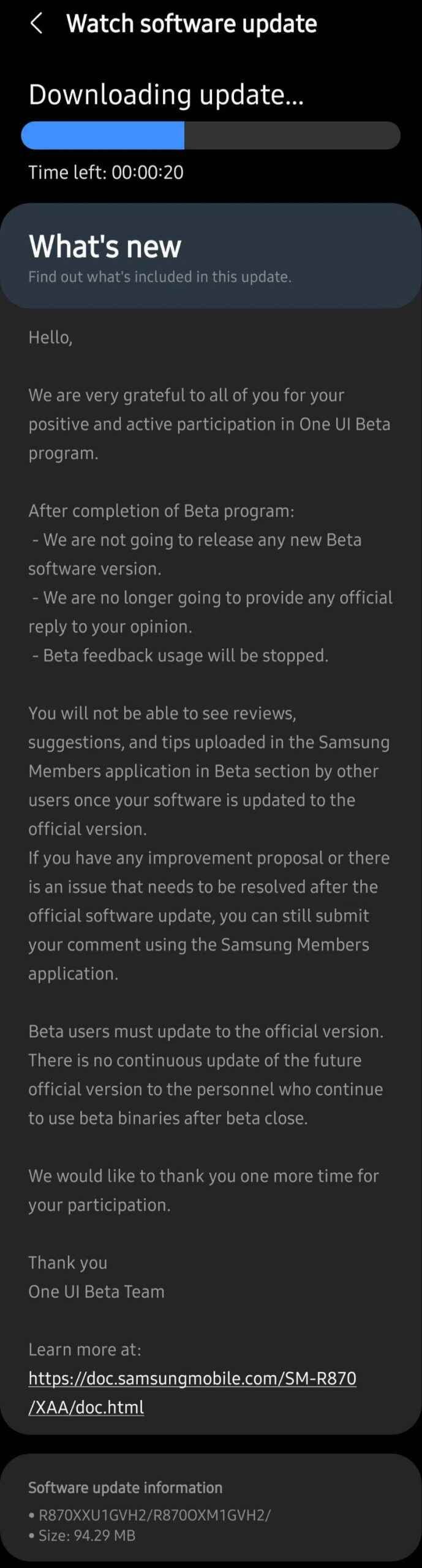 Stable OneUI Watch 4.5 for Galaxy Watch 4 is now available Stable OneUI Watch 4