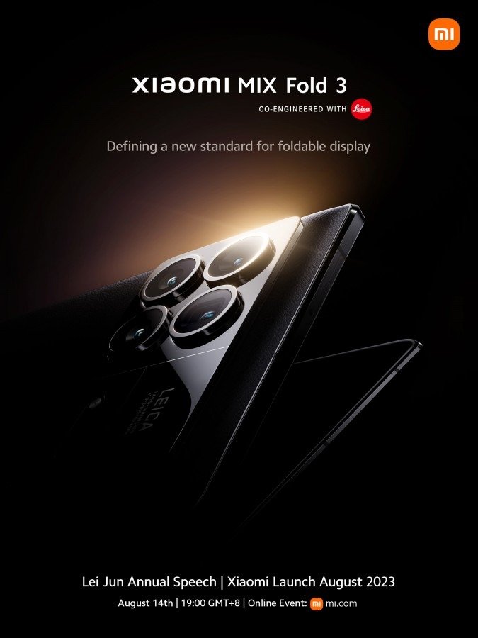 Xiaomi Mix Fold 3 official announcement confirmed Xiaomi Mix Fold 3