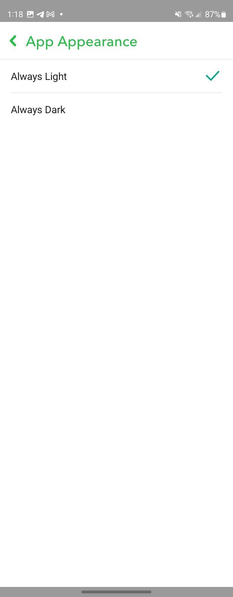 Dark mode on Android is now free on Snapchat