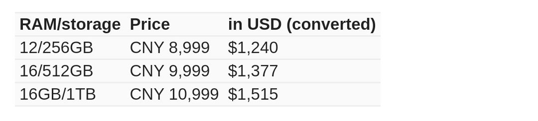 Xiaomi Mix Fold 3 officially available in China starting at $1240