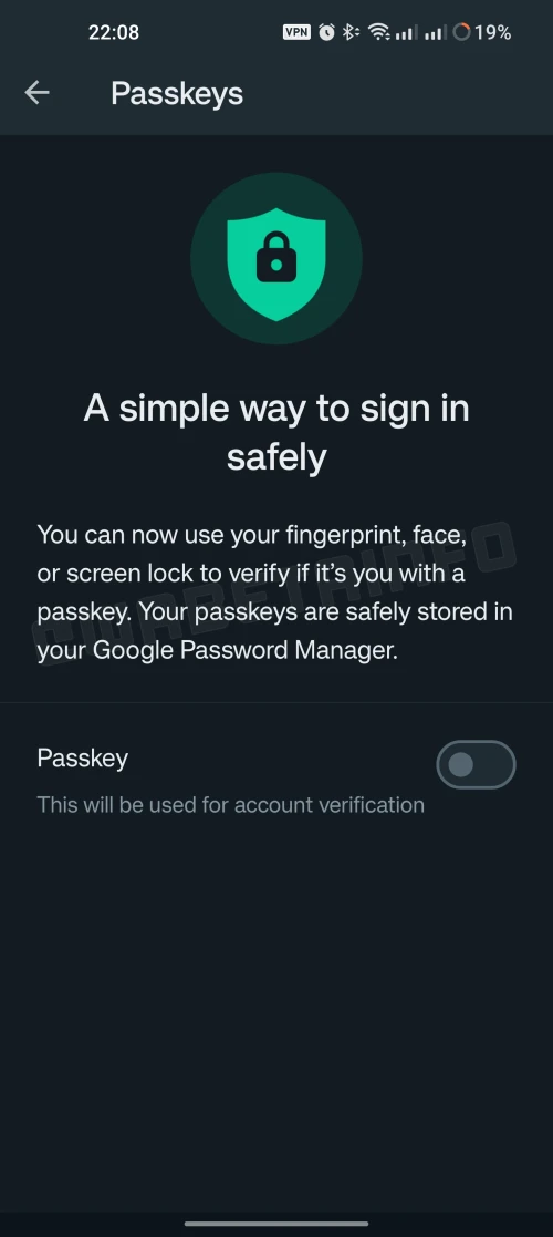 passkey for logins