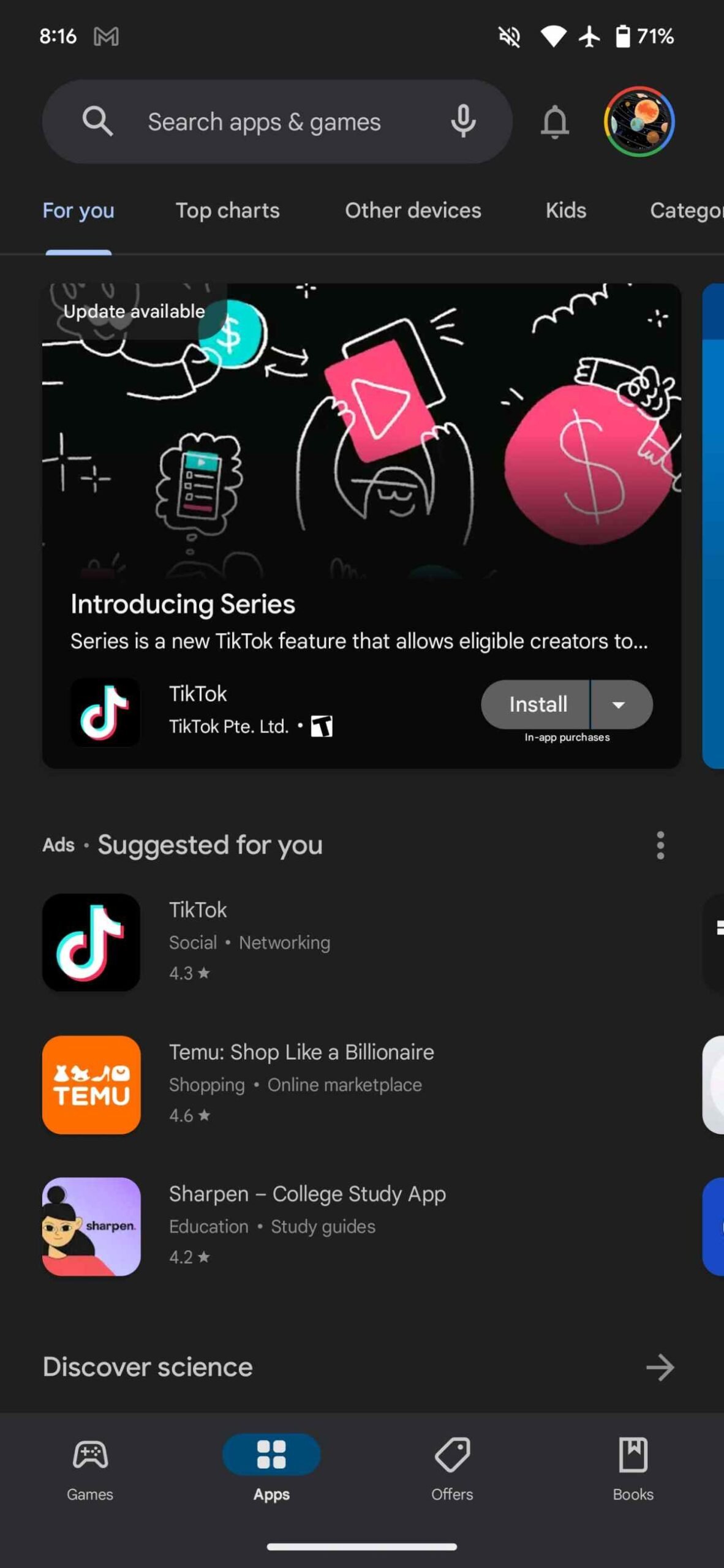 Google Play Dark theme to get more darker Google Play Dark theme to get more darker