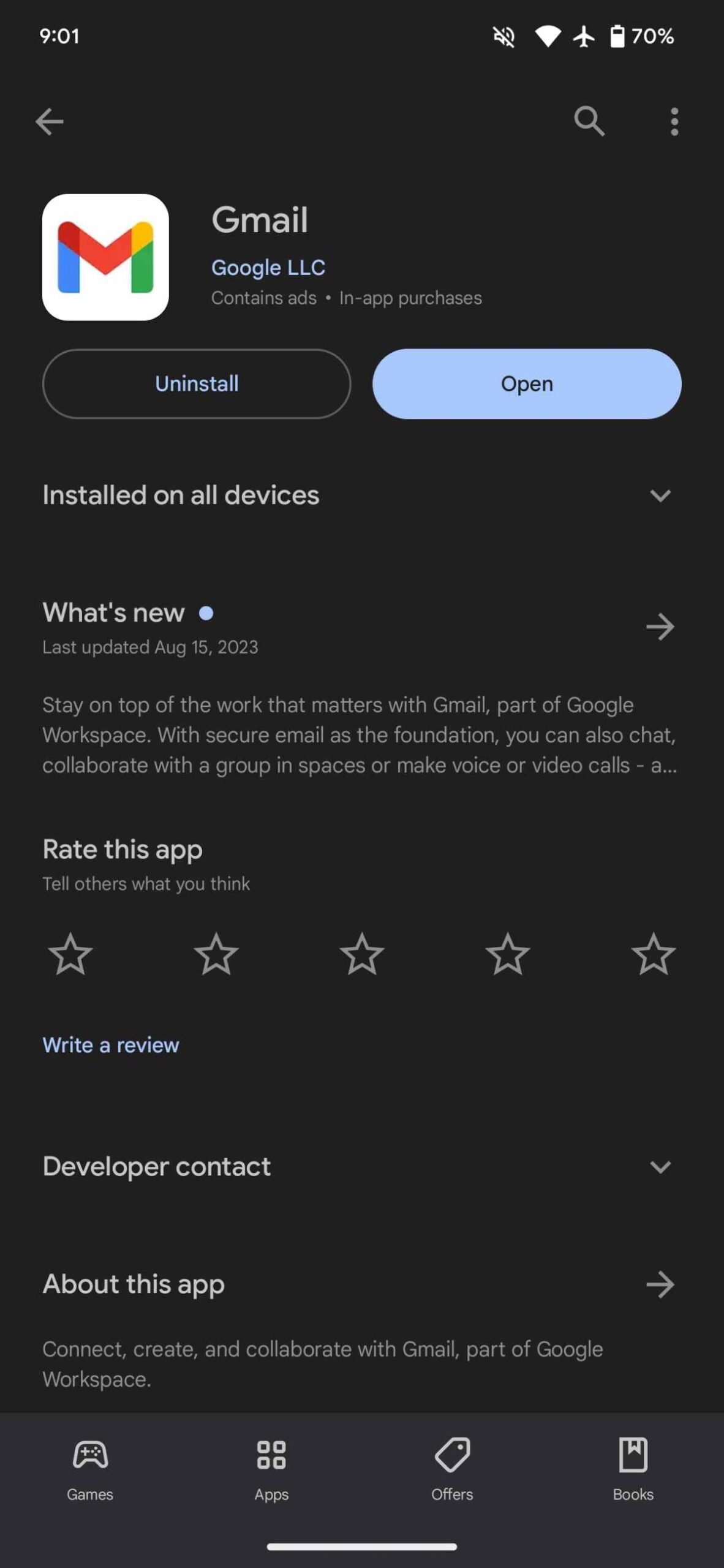 Google Play Dark theme to get more darker Google Play Dark theme to get more darker